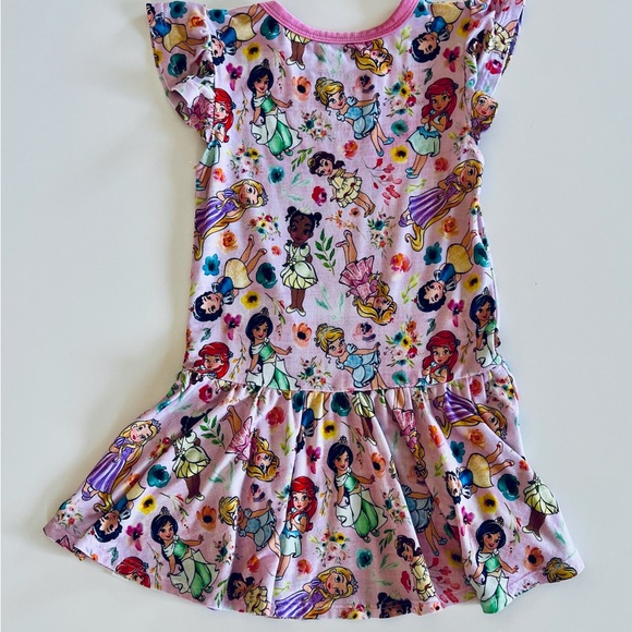 Little snuggles bamboo Princess Print Dress size 3t - Picture 4 of 6